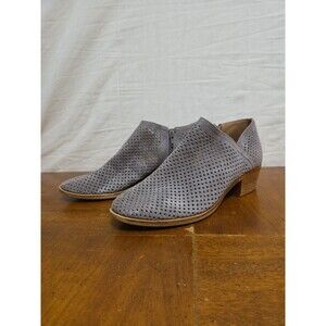 Lucky Brand‎ Baylah Bootie Boot Gray Perforated Suede Ankle Boot Size 8.5